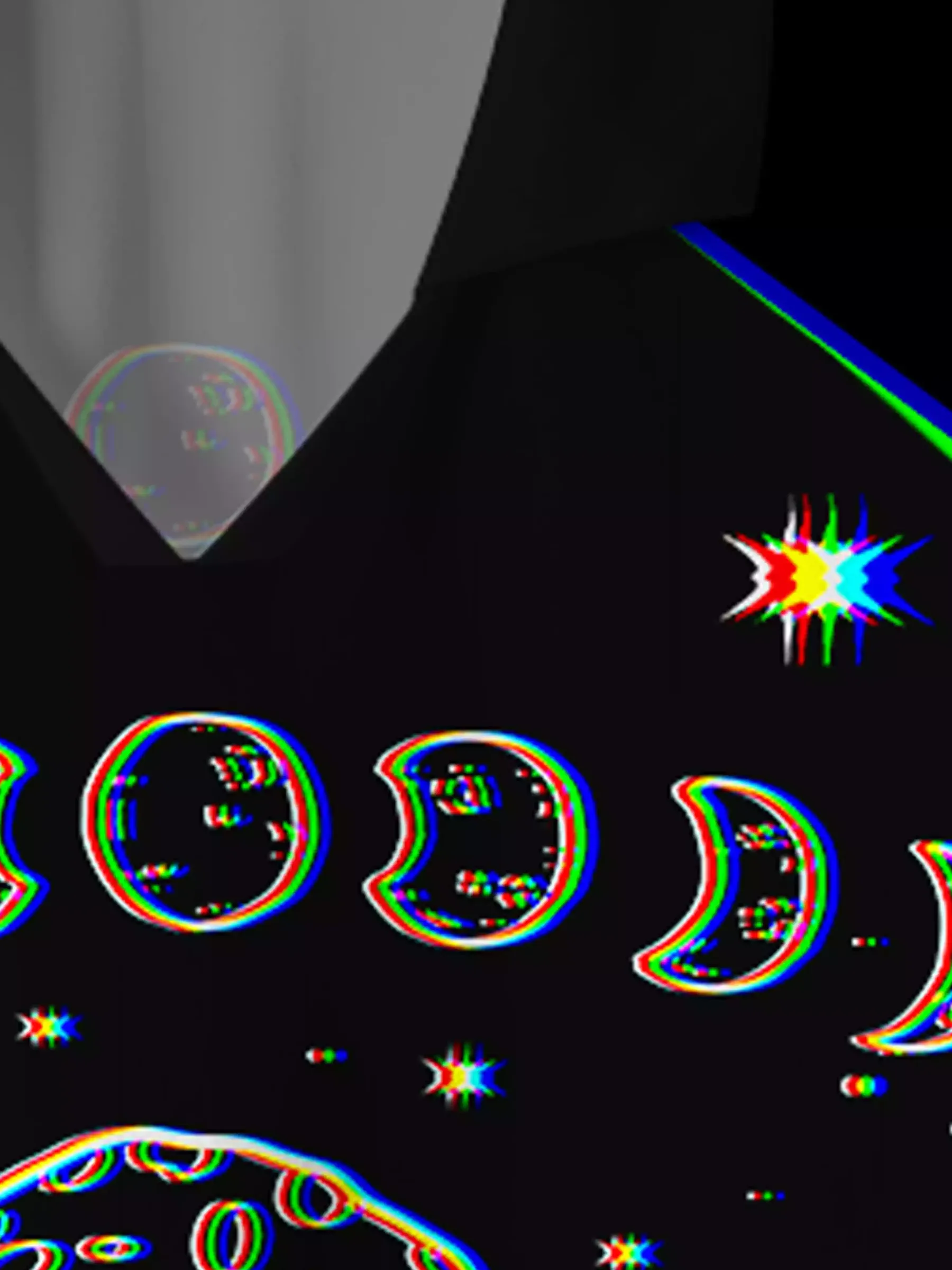 Mushroom and Moon Long Sleeve Polo Jersey