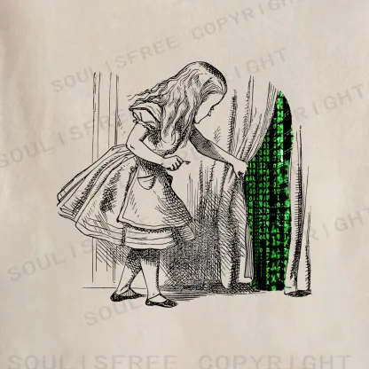 Wandering Into The Digital World Washed Hoodie