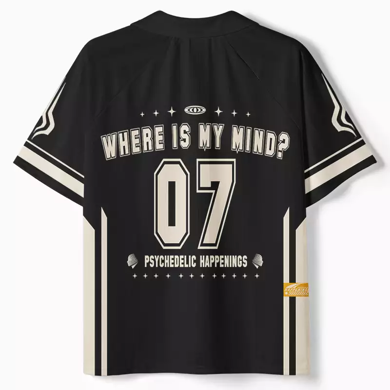 Where Is My Brain 1 Polo Collar Unisex Jersey