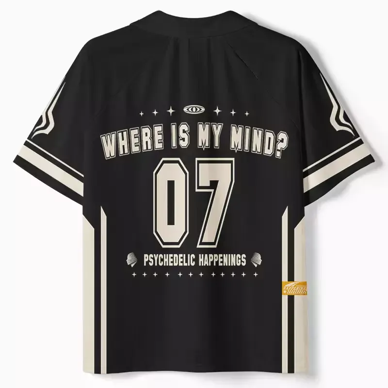 Where Is My Brain 1 Polo Collar Unisex Jersey