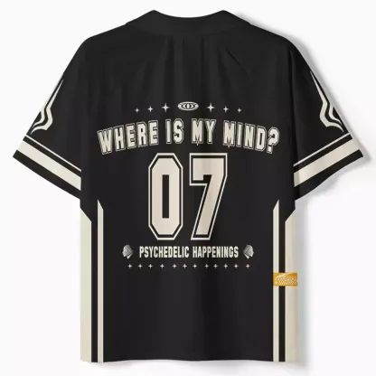 Where Is My Brain 1 Polo Collar Unisex Jersey