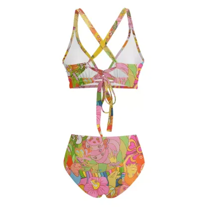 Soulisfree Garden of Joy Glitch Cross Bikini