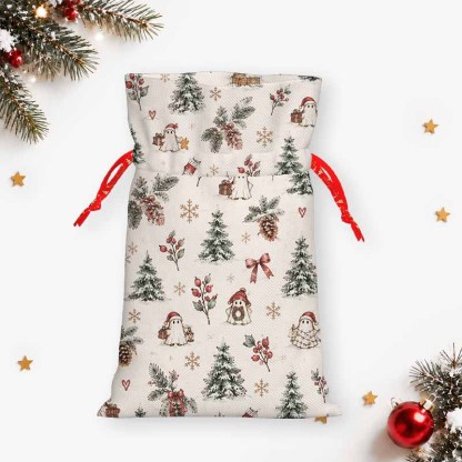 Soulisfree A Christmas Forest Dream Christmas Gift Pouch