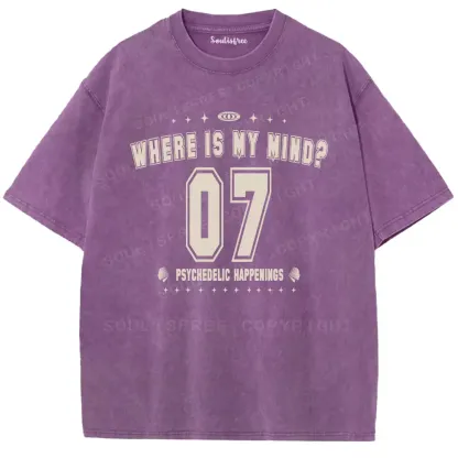 Personalized Where Is My Brain Washed T-shirt