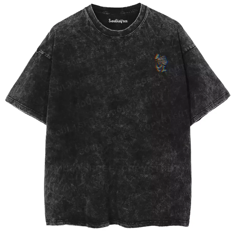 Psychedelic Mushroom Washed T-shirt