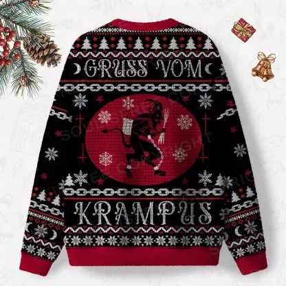 Gruss Vom Krampus Ugly Christmas Knit Sweatshirt