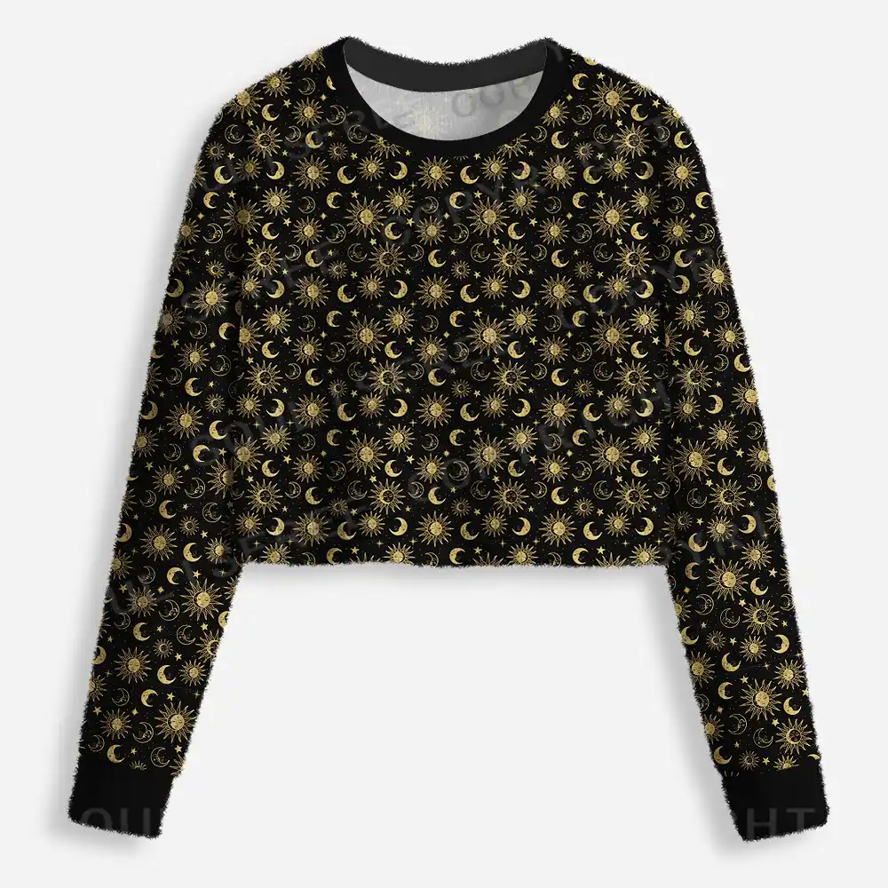 Stellar Dreams Cropped Ugly Christmas Sweater