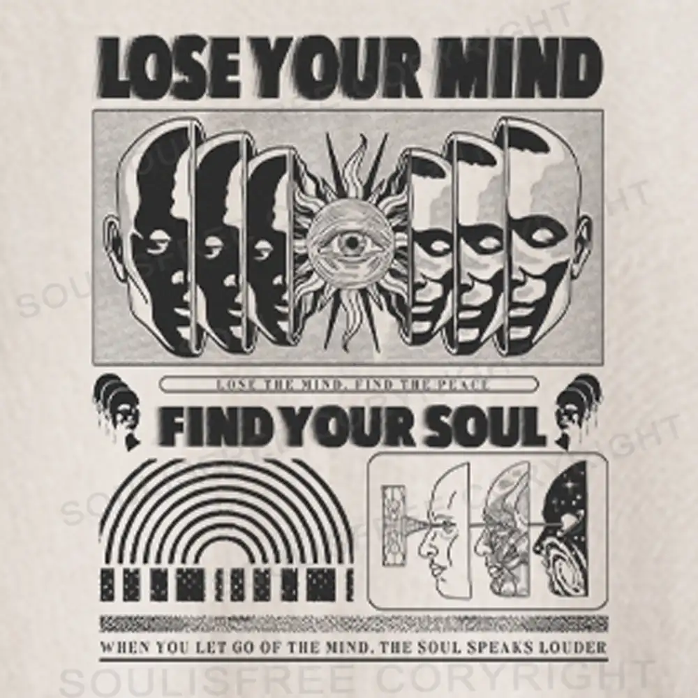 Lose Mind, Find Soul Washed Space T-shirt Washed Crop T-shirt