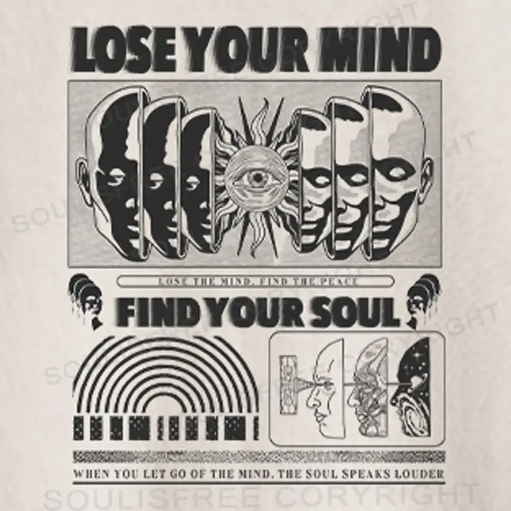 Lose Mind, Find Soul Washed Space T-shirt Washed Crop T-shirt