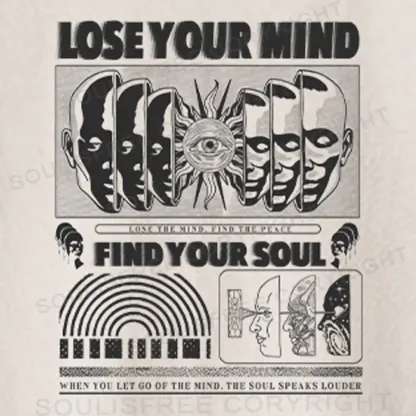 Lose Mind, Find Soul Washed Space T-shirt Washed Crop T-shirt
