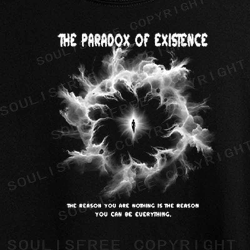 Soulisfree The Paradox of Existence Raglan Crop Tee