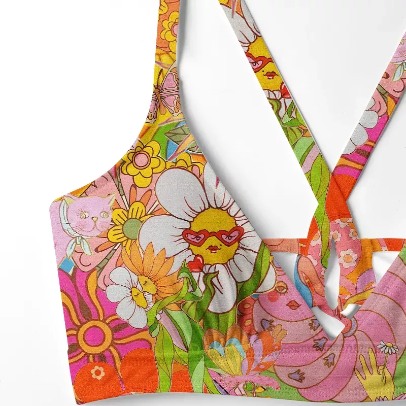 Soulisfree Garden of Joy Glitch Cross Bikini