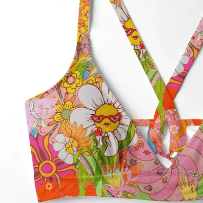 Soulisfree Garden of Joy Glitch Cross Bikini