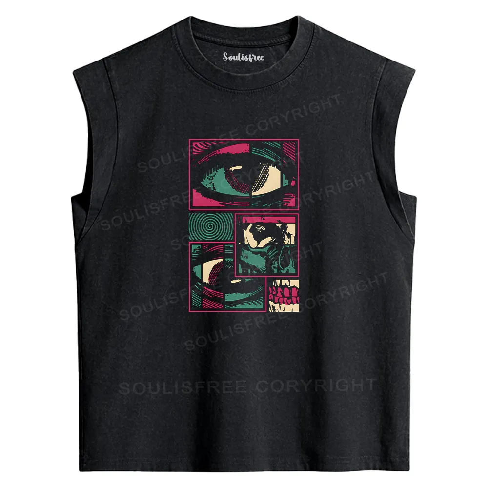 Facial Fragments Washed Tank
