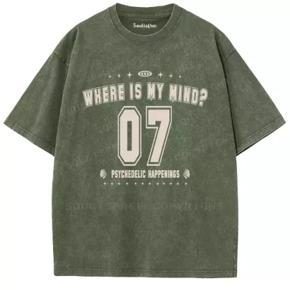 Personalized Where Is My Brain Washed T-shirt