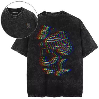 Psychedelic Mushroom Washed T-shirt