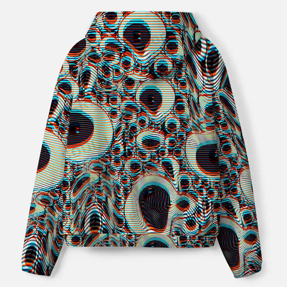 Trippy Optical Vortex All-Over Print Hoodie