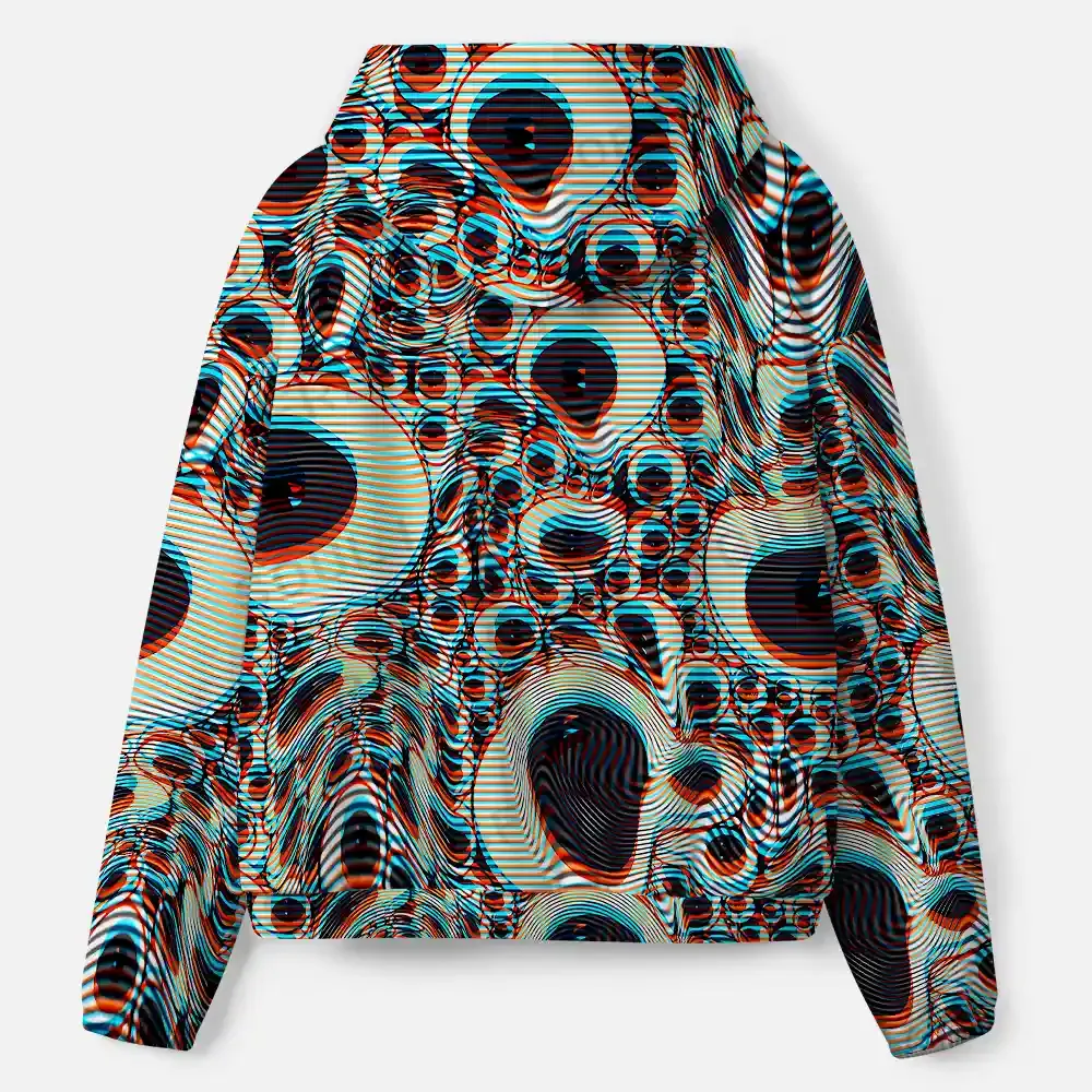 Trippy Optical Vortex All-Over Print Hoodie