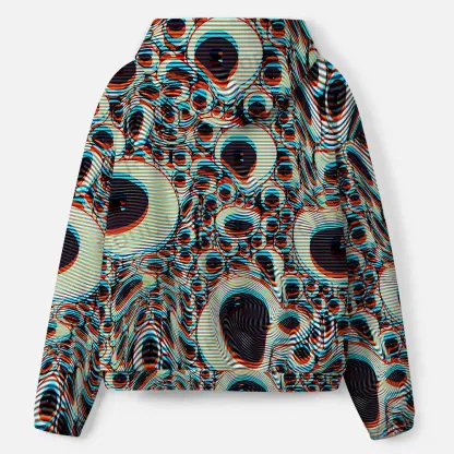 Trippy Optical Vortex All-Over Print Hoodie