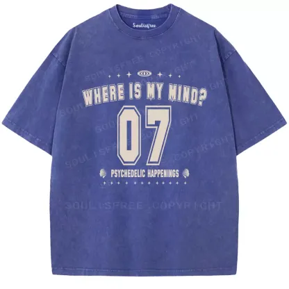 Personalized Where Is My Brain Washed T-shirt