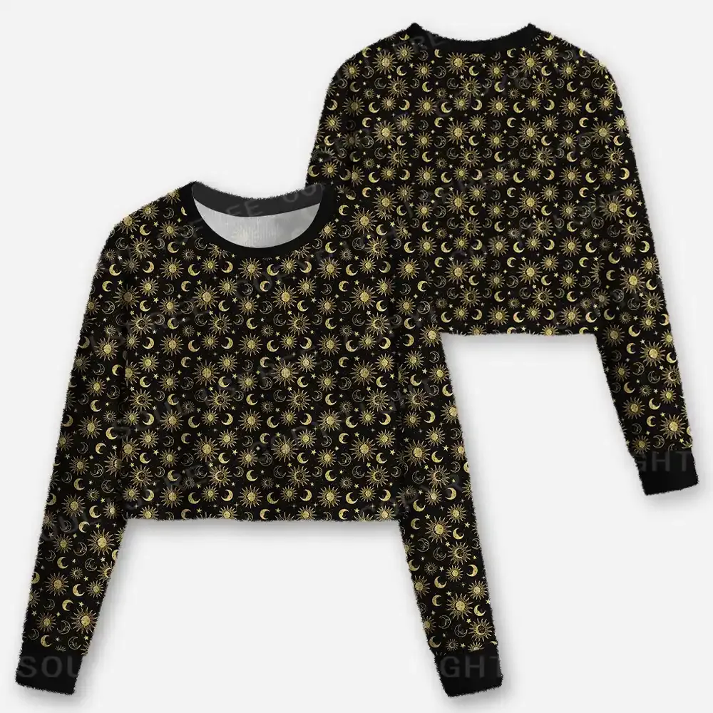 Stellar Dreams Cropped Ugly Christmas Sweater