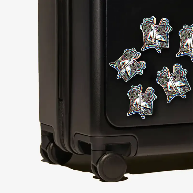 Chromatic Split-Frame Portrait 1PCS Stickers