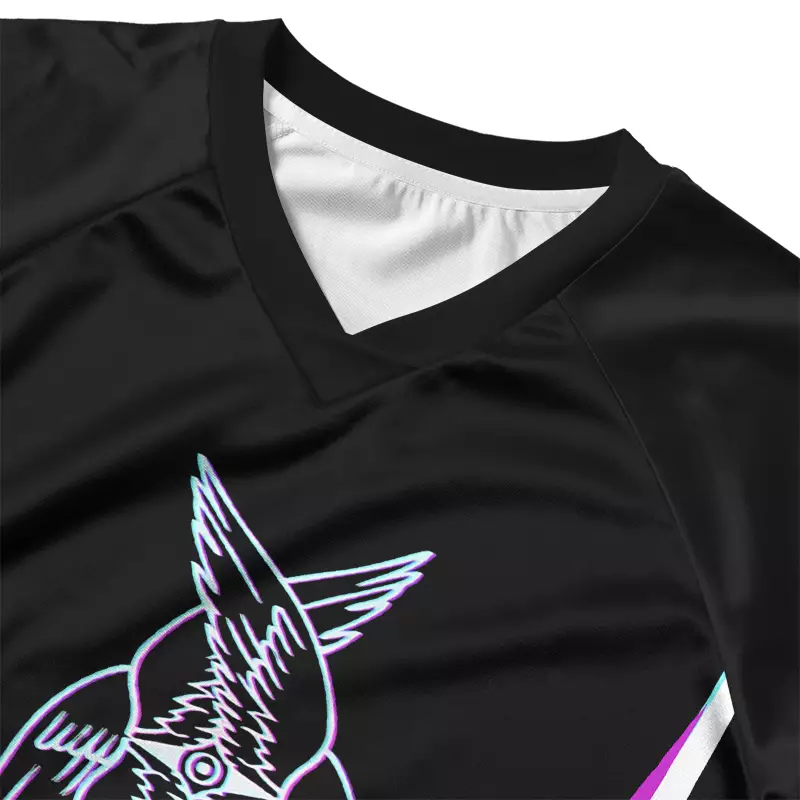 Soulisfree BE NOT AFRAID — Divine Glitch Wings Cropped Jersey