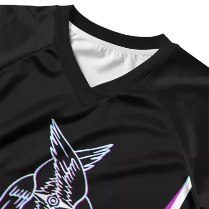 Soulisfree BE NOT AFRAID — Divine Glitch Wings Cropped Jersey