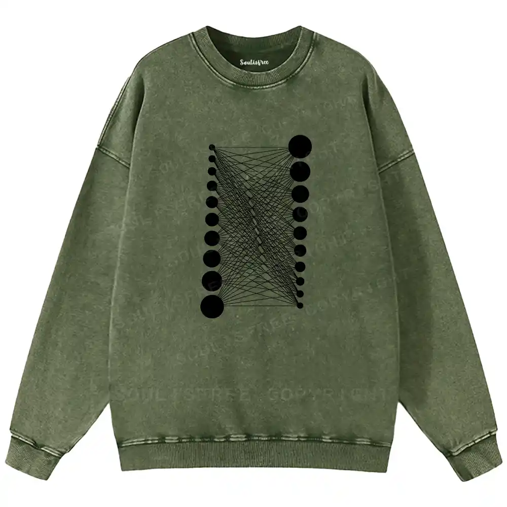 The Grid Within Washed Sweatshirts