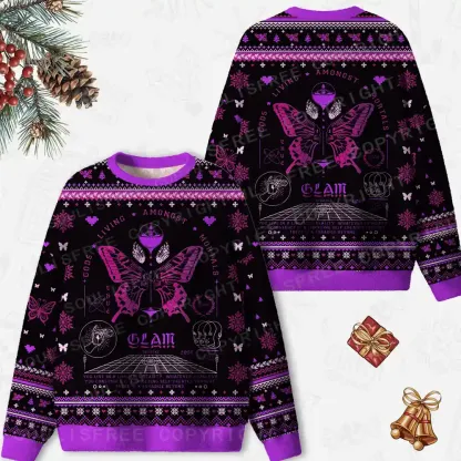 Gods Living Among Us Ugly Christmas Knit Sweatshirt