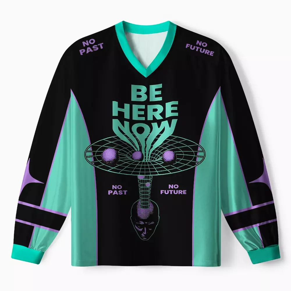 Personalized Here Now Long Sleeve Jersey