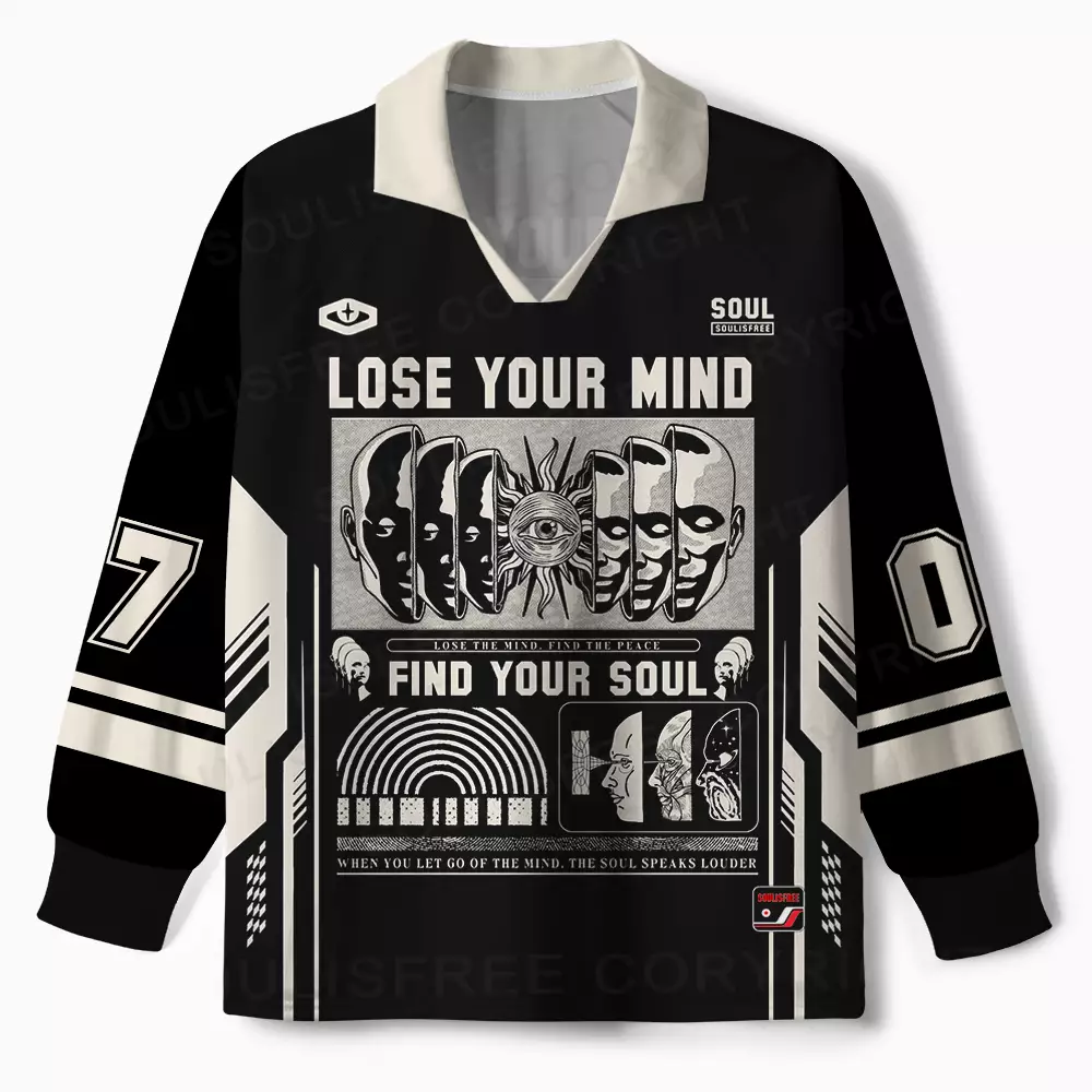 Lose Mind, Find Soul Long Sleeve Polo Jersey