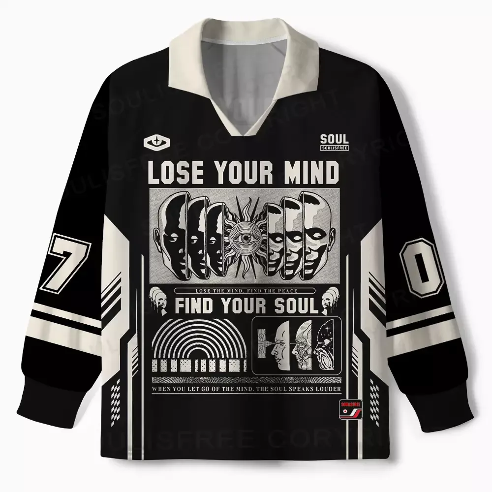 Lose Mind, Find Soul Long Sleeve Polo Jersey