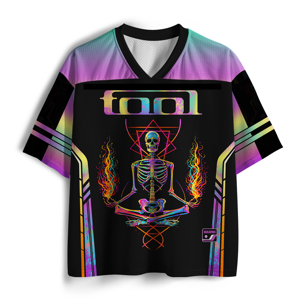 Soulisfree Trippy Meditation Skull Mesh Jersey