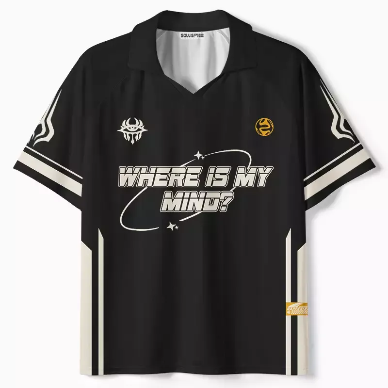 Designed Where Is My Brain 1 Polo Collar Unisex Jersey | Soulisfree