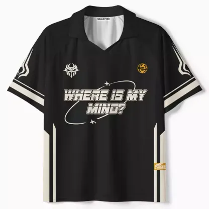 Where Is My Brain 1 Polo Collar Unisex Jersey