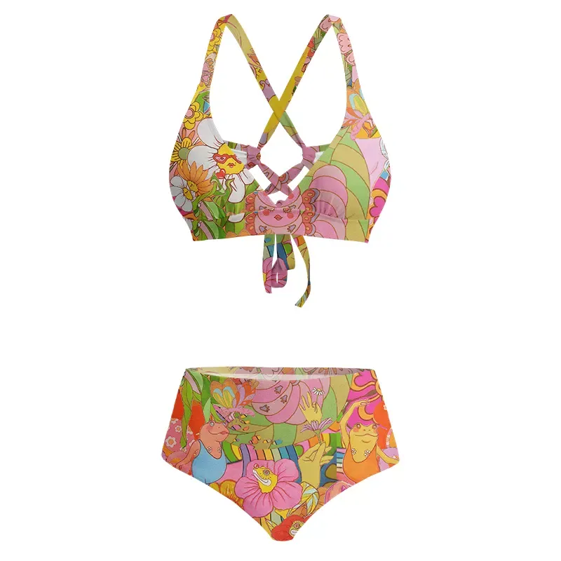 Soulisfree Garden of Joy Glitch Cross Bikini