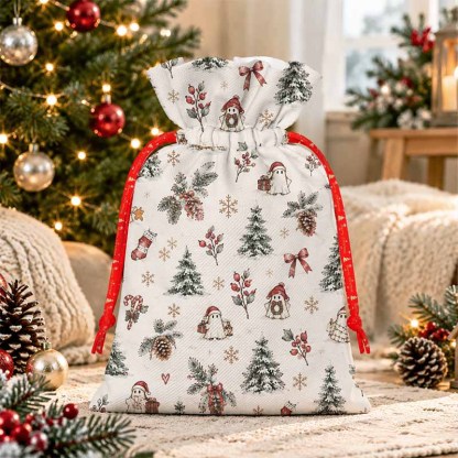 Soulisfree A Christmas Forest Dream Christmas Gift Pouch