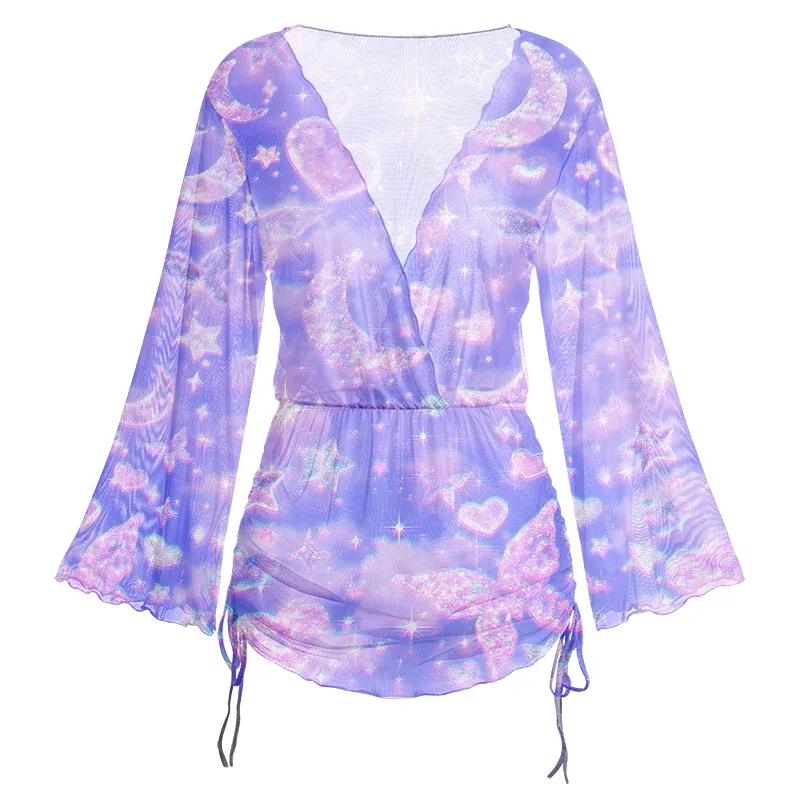 Soulisfree Cosmic Love Sheer Mesh Cover Up