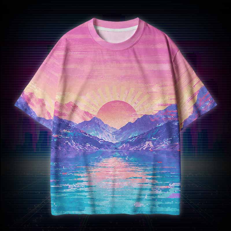 Soulisfree PARALLEL SUNSET  Cotton Tee