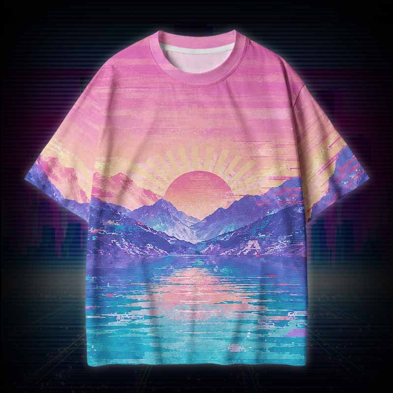Soulisfree PARALLEL SUNSET Cotton Tee
