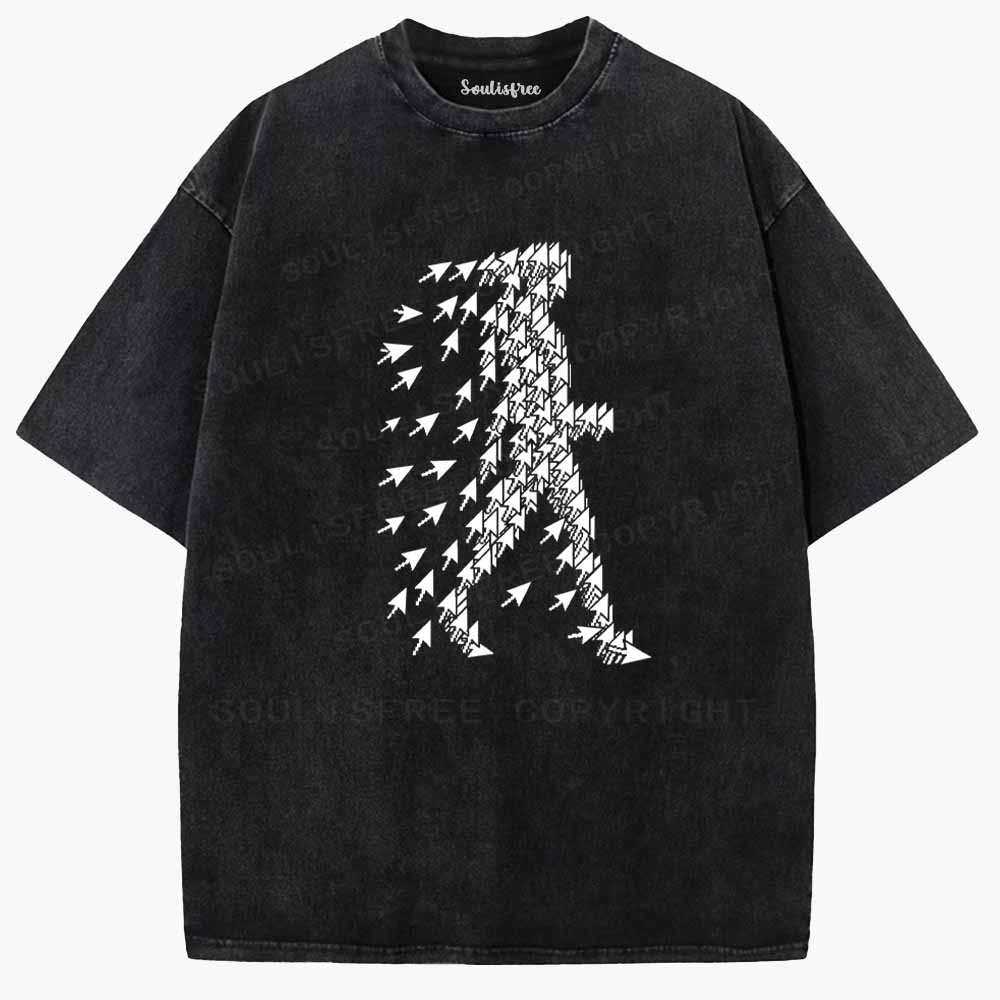 Soulisfree  The Cursor Traveler Washed Tee