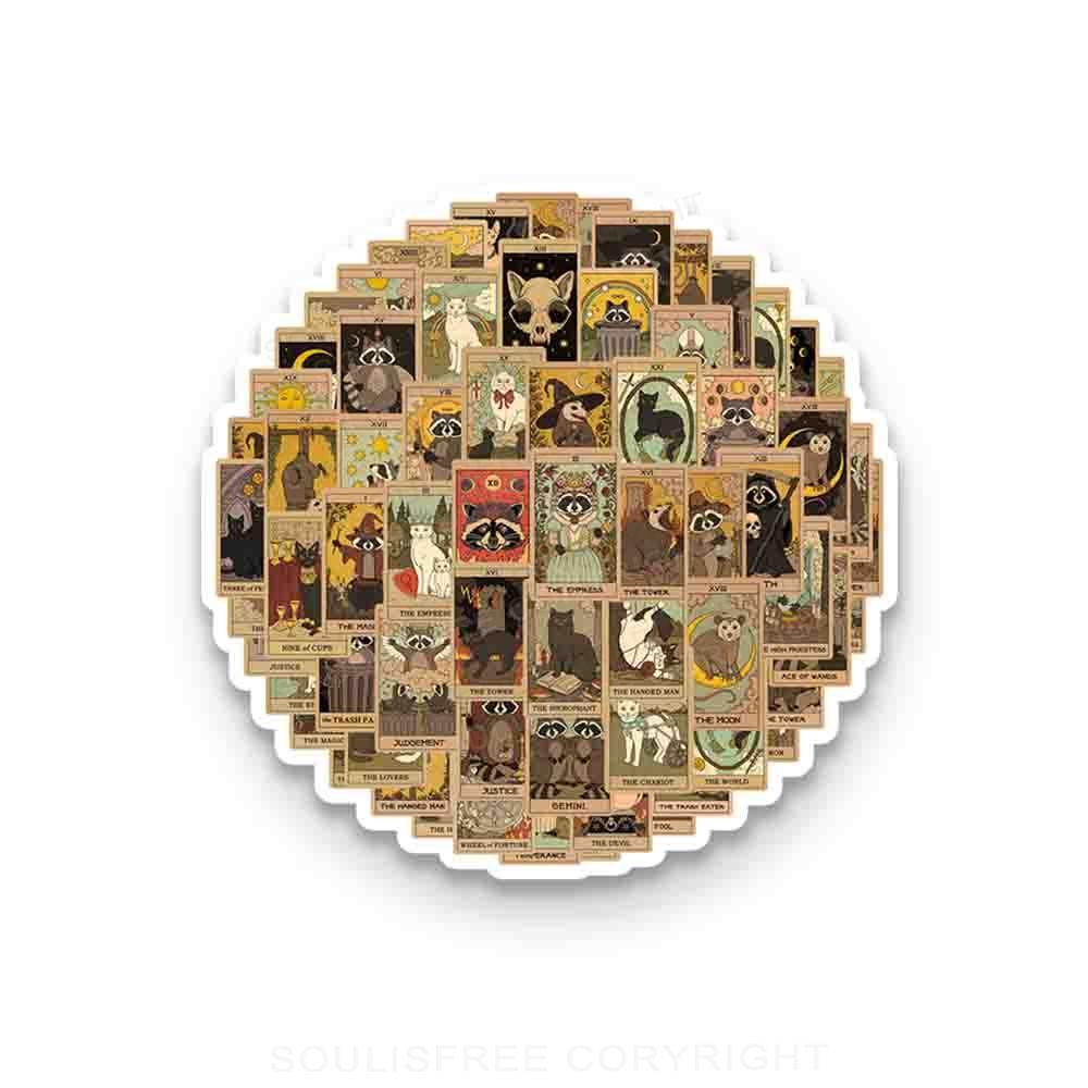 Tarot Card Series 60PC Sticker