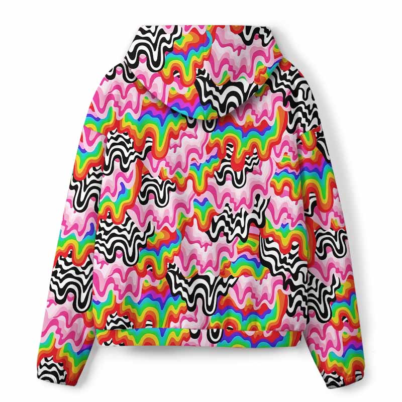 Soulisfree Psychedelic Wave All-Over Print Hoodie