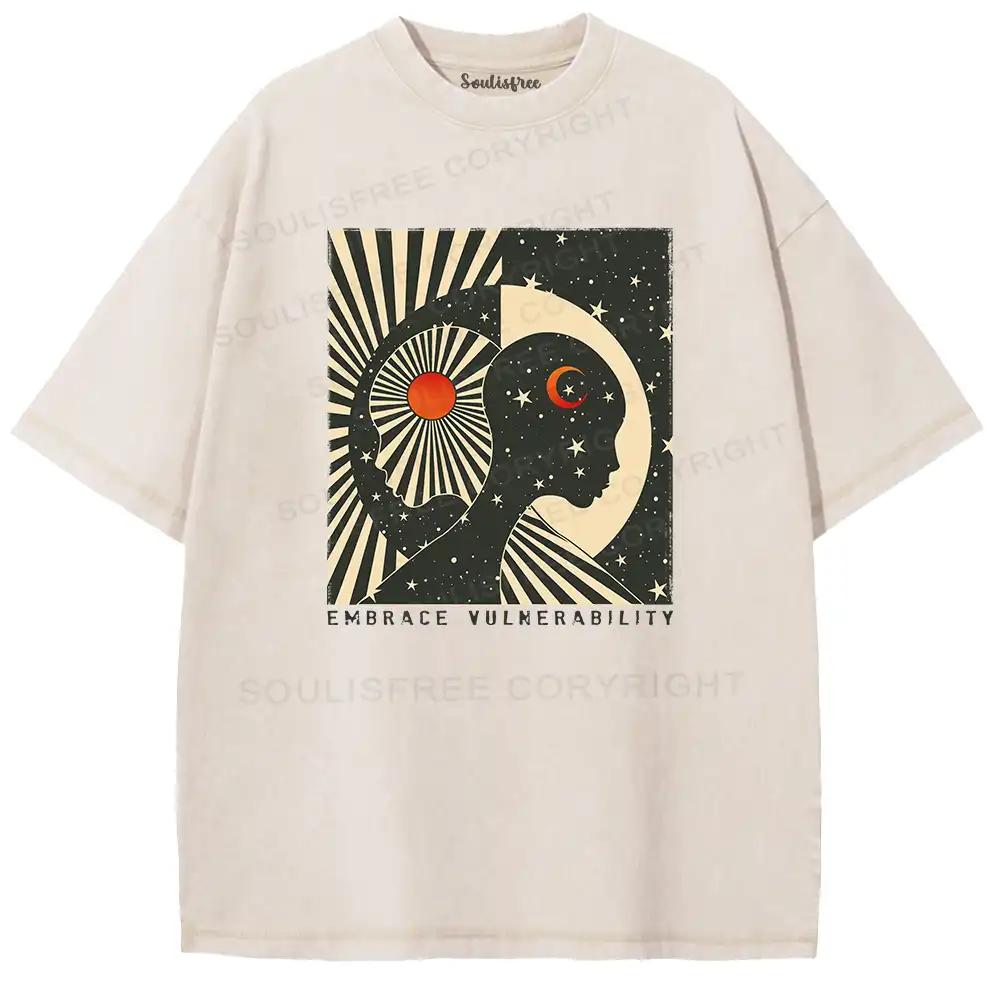 Embrace Vulnerability Washed Space T-shirt