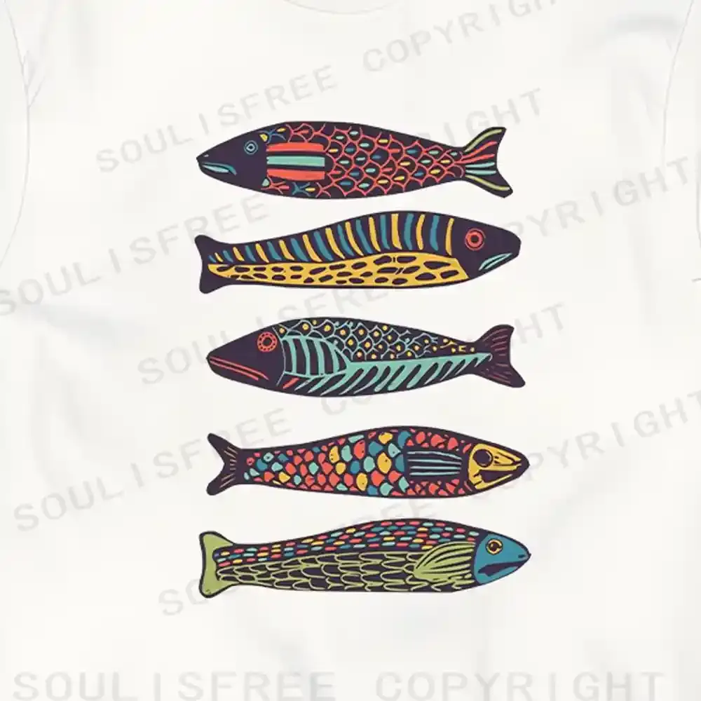 Colourful Schools Of Fish T-shirt