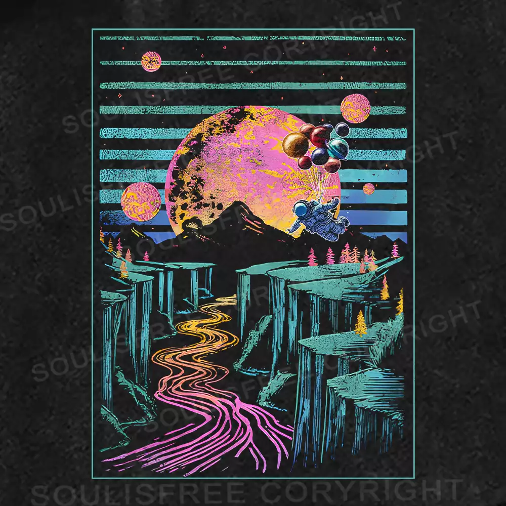 Moon And Balloon Washed Shorts