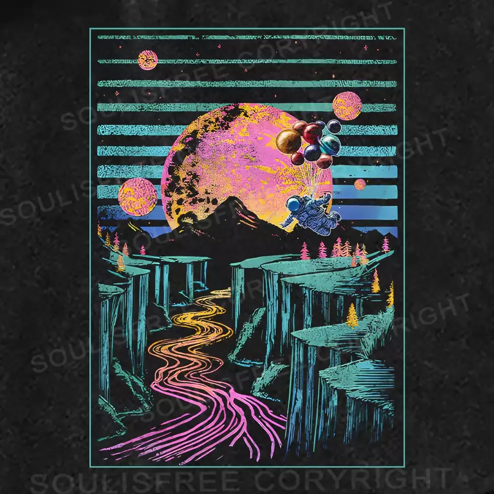 Moon And Balloon Washed Shorts