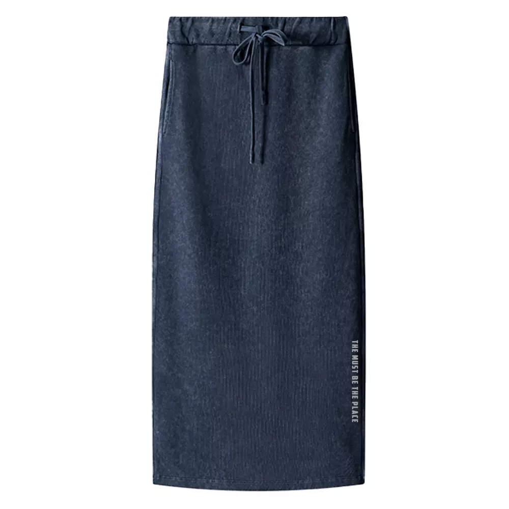The Must Be The Place Washed A-Line Maxi Skirt