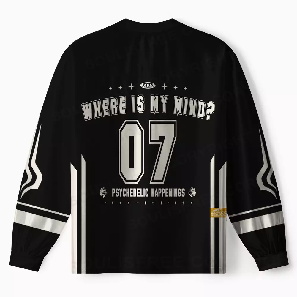 Personalized Where Is My Brain 1 Long Sleeve Jersey